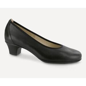 SAS Milano Black Pump Heel Premium Leather Size 10 NWOB Timeless Comfy Work